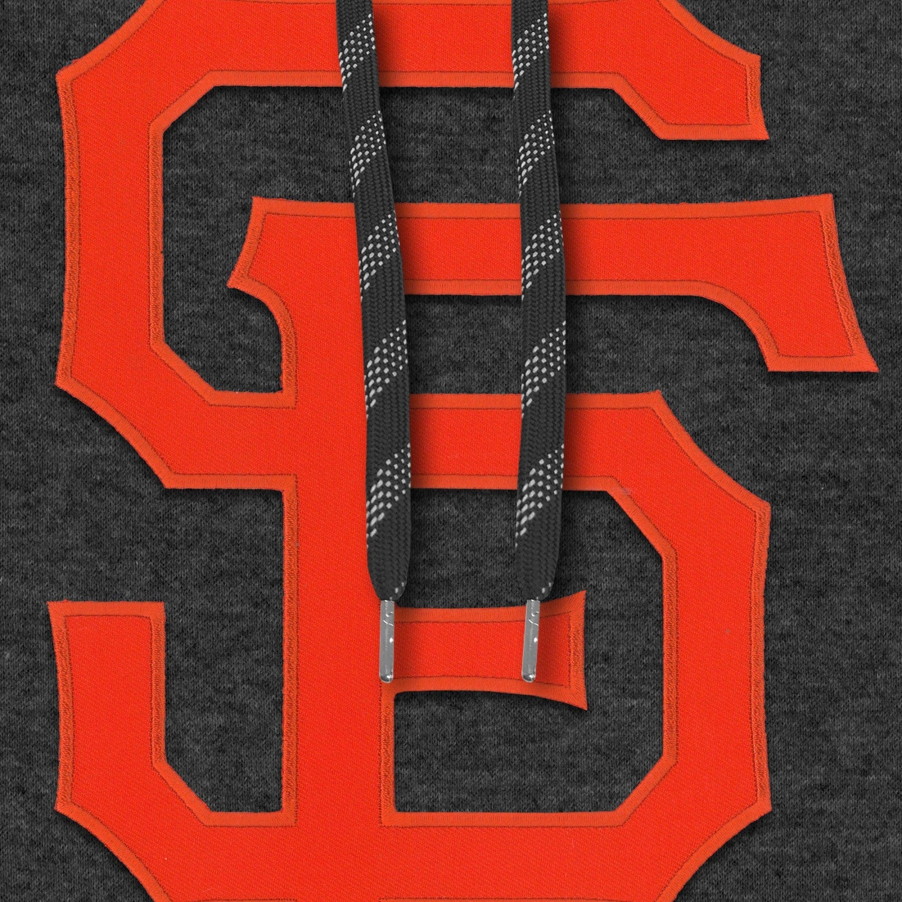 San Francisco Giants MLB Bulletin Men's Charcoal Express Twill Logo Hoodie