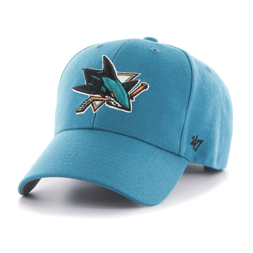 San Jose Sharks NHL 47 Brand Men's Teal MVP Adjustable Hat