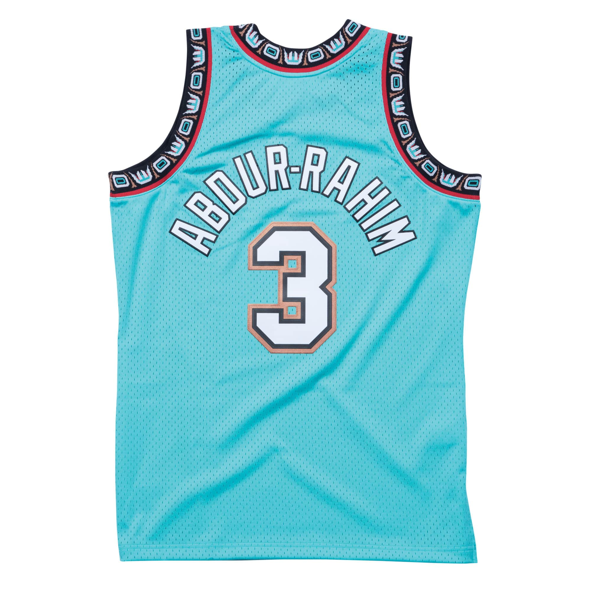 Shareef Abdur-Rahim Vancouver Grizzlies NBA Mitchell & Ness Men's Turquoise 1996-97 Hardwood Classics Swingman Jersey