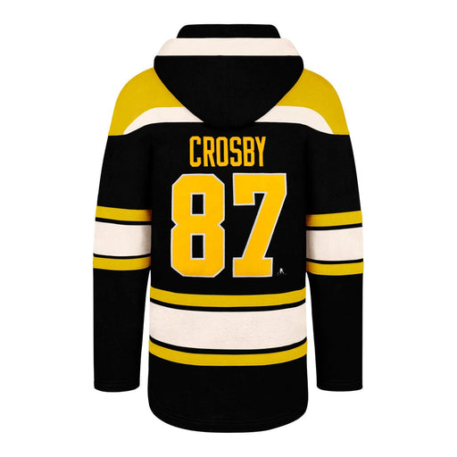 Sidney Crosby Pittsburgh Penguins NHL 47 Brand Men's Black Heavyweight Lacer Hoodie