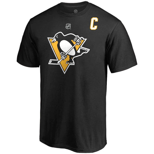 Sidney Crosby Pittsburgh Penguins NHL Fanatics Branded Men's Black Authentic T-Shirt