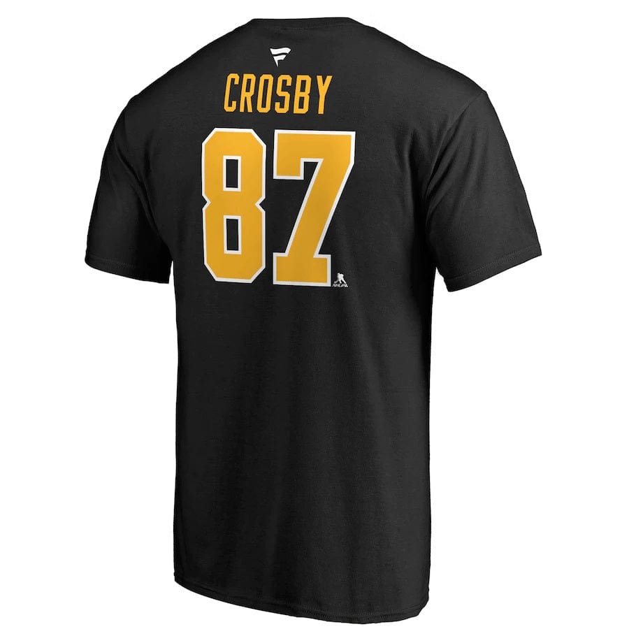 Sidney Crosby Pittsburgh Penguins NHL Fanatics Branded Men's Black Authentic T-Shirt