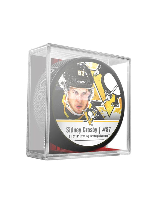 Sidney Crosby Pittsburgh Penguins NHL Inglasco Cube Star Hockey Puck