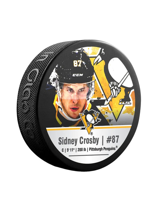 Sidney Crosby Pittsburgh Penguins NHL Inglasco Cube Star Hockey Puck