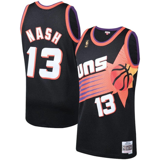 Steve Nash Phoenix Suns NBA Mitchell & Ness Men's Black 1996-97 Hardwood Classics Swingman Jersey