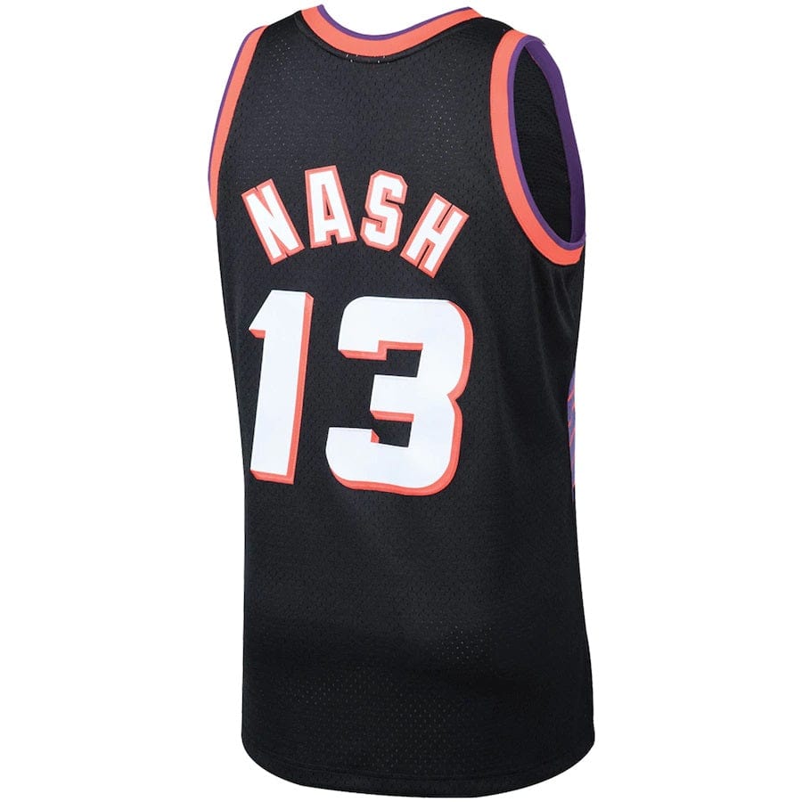 Steve Nash Phoenix Suns NBA Mitchell & Ness Men's Black 1996-97 Hardwood Classics Swingman Jersey