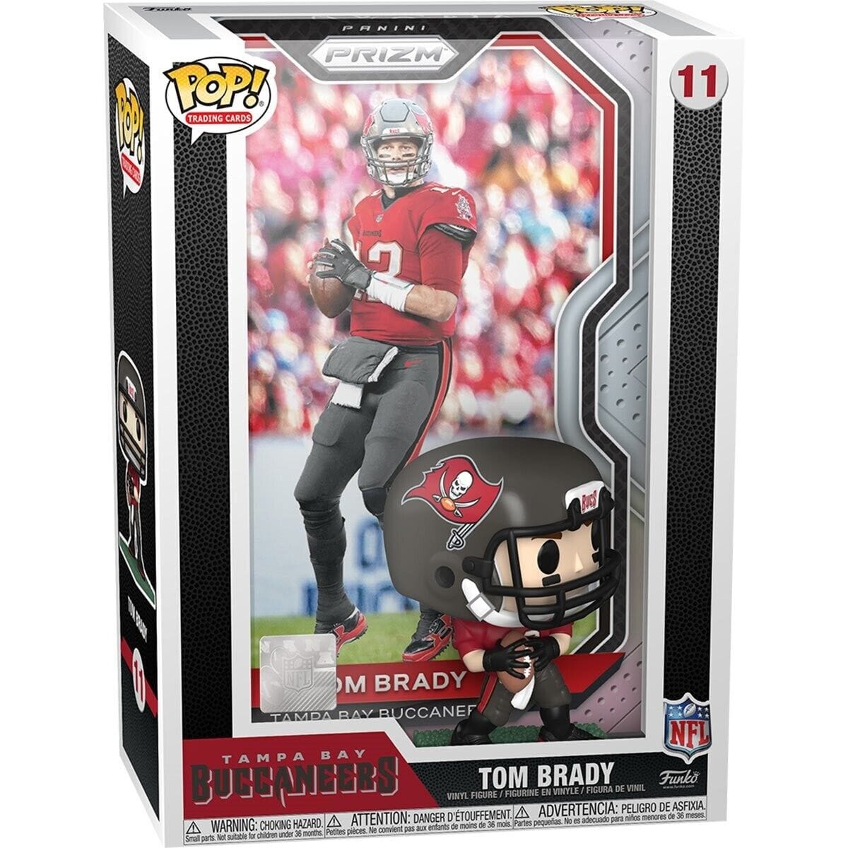 Tom Brady Tampa Bay Buccaneers NFL Funko Trading Card POP Vinyl Figure