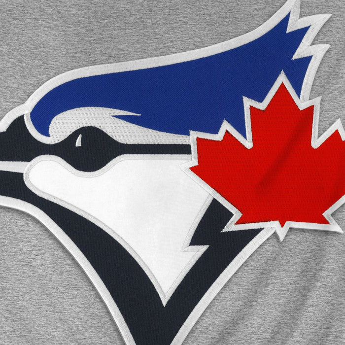 Toronto Blue Jays MLB Bulletin Men's Athletic Grey Express Twill Birdhead Logo Hoodie