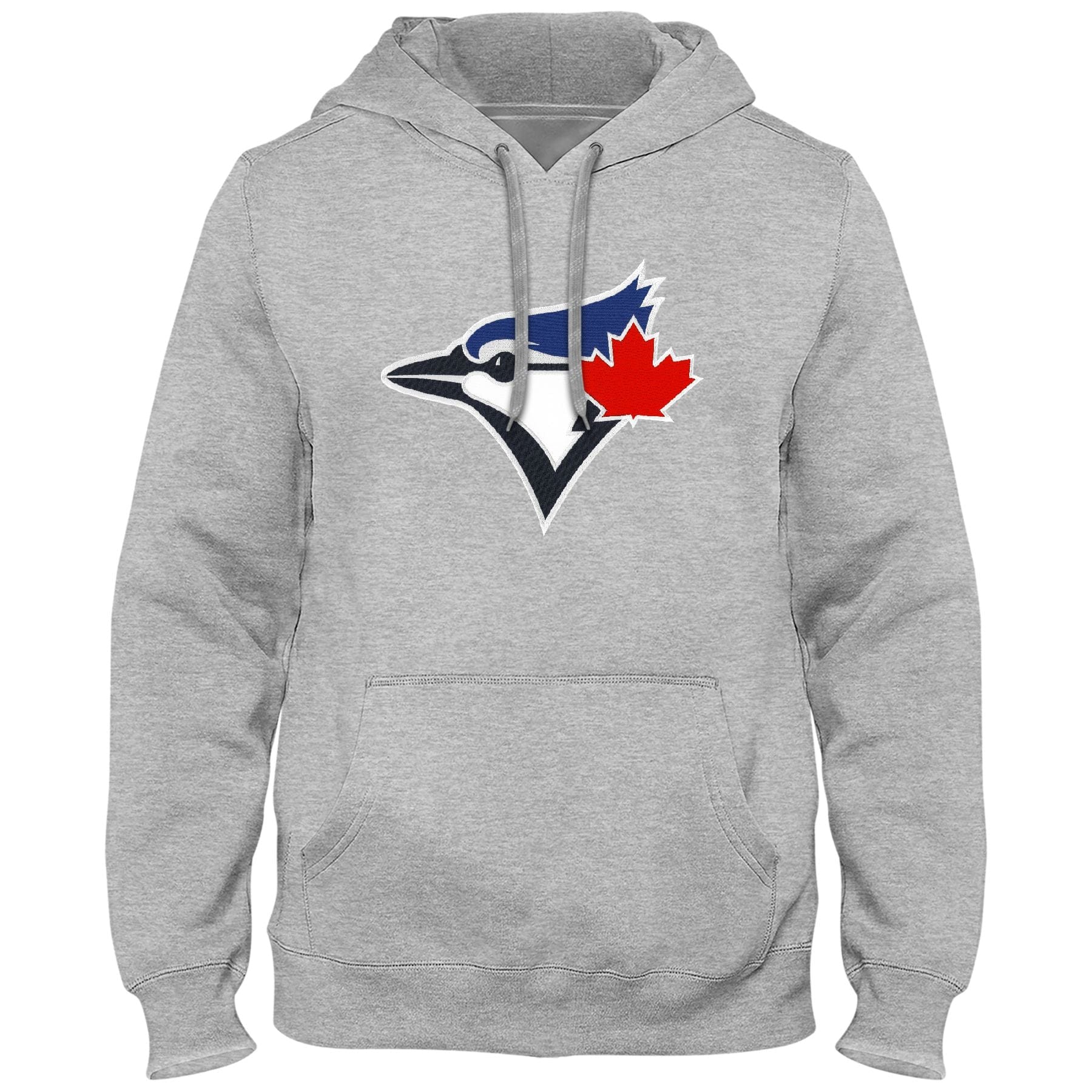 Toronto Blue Jays MLB Bulletin Men's Athletic Grey Express Twill Birdhead Logo Hoodie