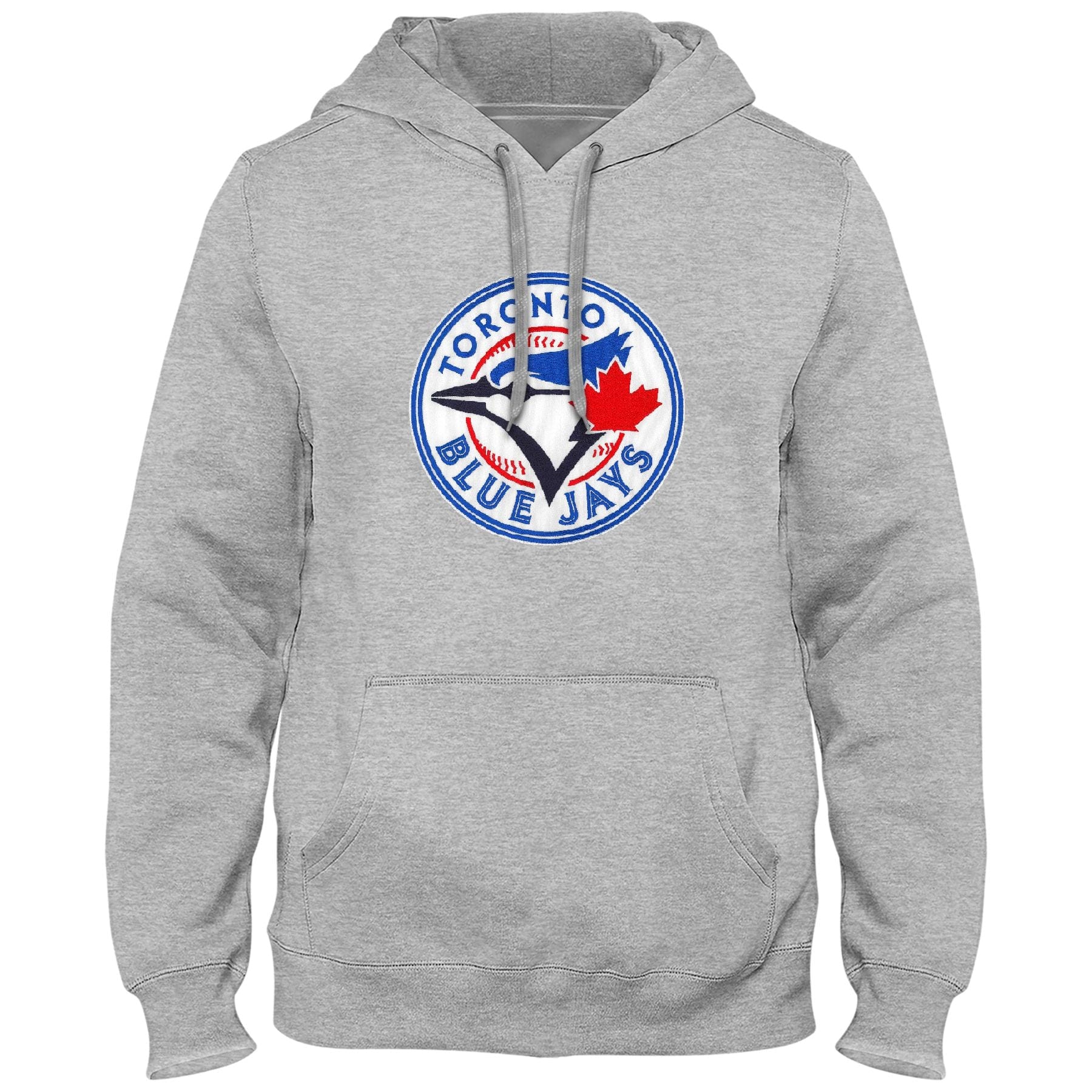 Toronto Blue Jays MLB Bulletin Men's Athletic Grey Express Twill Logo Hoodie