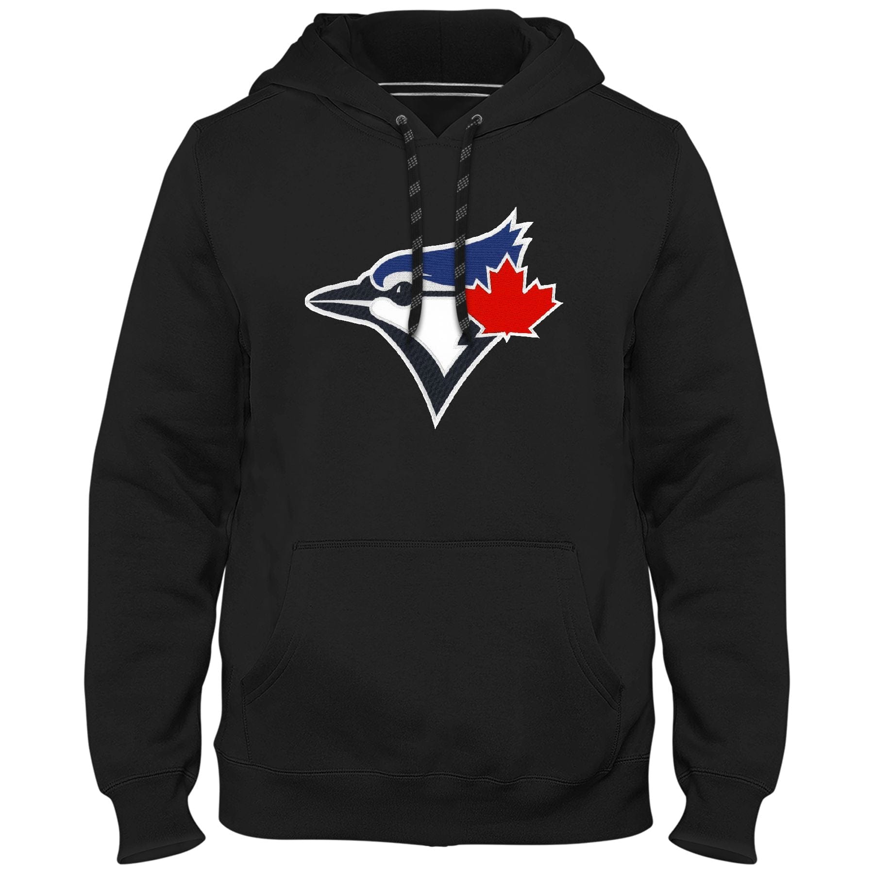 Toronto Blue Jays MLB Bulletin Men's Black Express Twill Birdhead Logo Hoodie