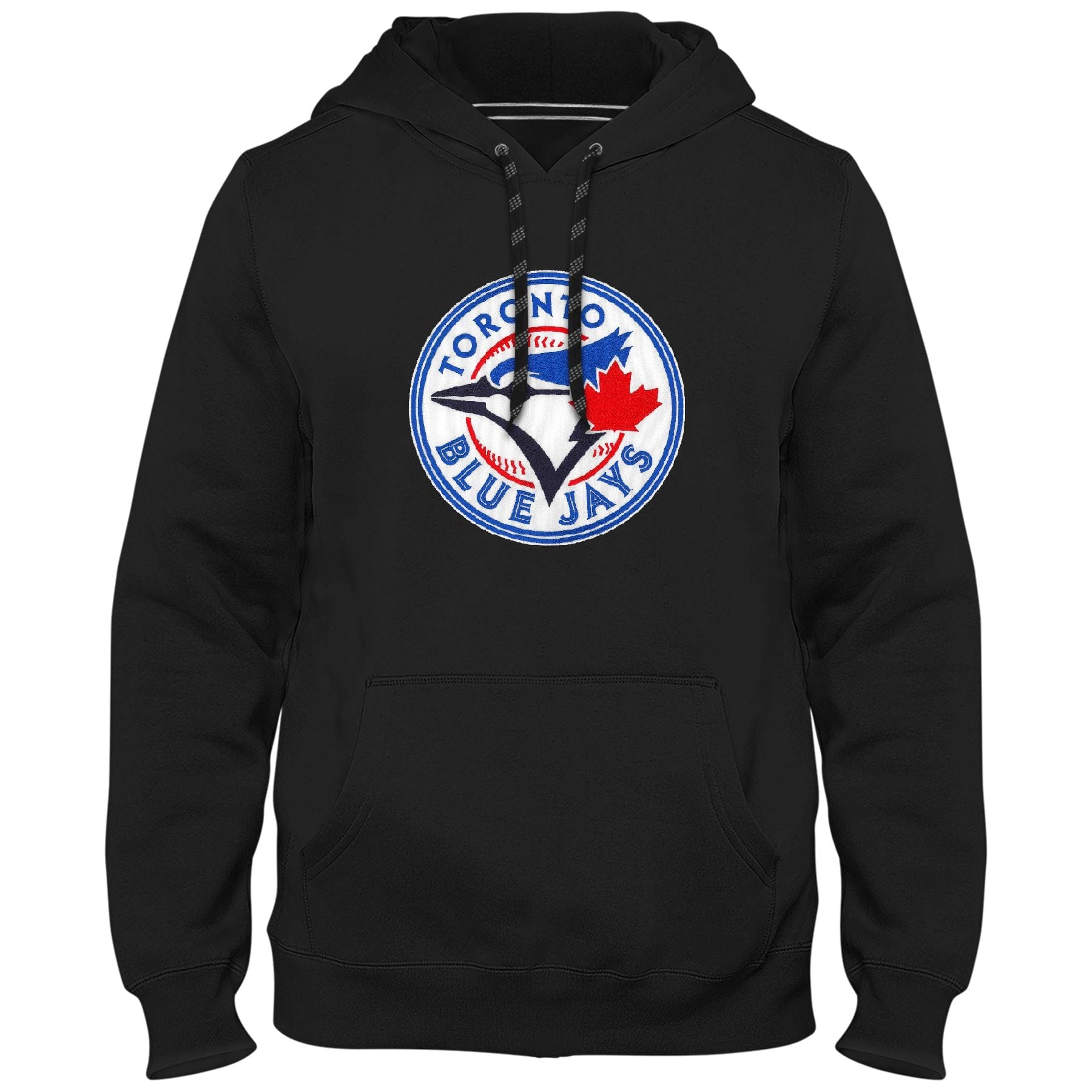 Toronto Blue Jays MLB Bulletin Men's Black Express Twill Logo Hoodie