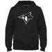 Toronto Blue Jays MLB Bulletin Men's Black Shadow Express Twill Birdhead Logo Hoodie