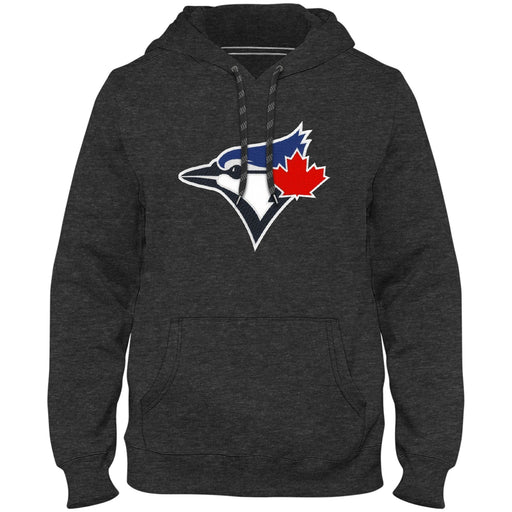 Toronto Blue Jays MLB Bulletin Men's Charcoal Express Twill Birdhead Logo Hoodie