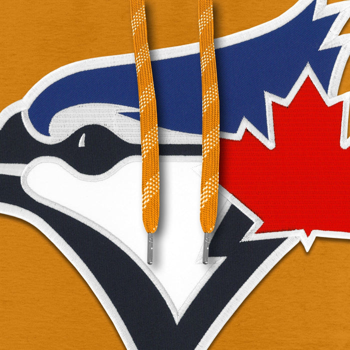 Toronto Blue Jays MLB Bulletin Men's Gold Express Twill Birdhead Logo Hoodie