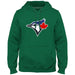 Toronto Blue Jays MLB Bulletin Men's Green Express Twill Birdhead Logo Hoodie