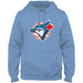 Toronto Blue Jays MLB Bulletin Men's Light Blue Express Cooperstown Twill Logo Hoodie