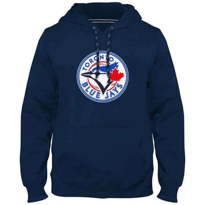 Toronto Blue Jays MLB Bulletin Men's Navy Express Twill Logo Hoodie