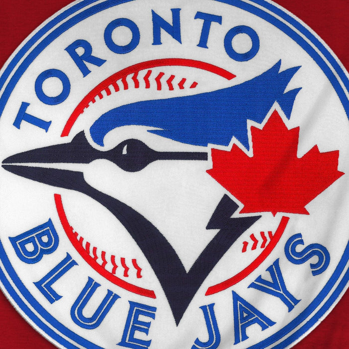 Toronto Blue Jays MLB Bulletin Men's Red Express Twill Logo Hoodie