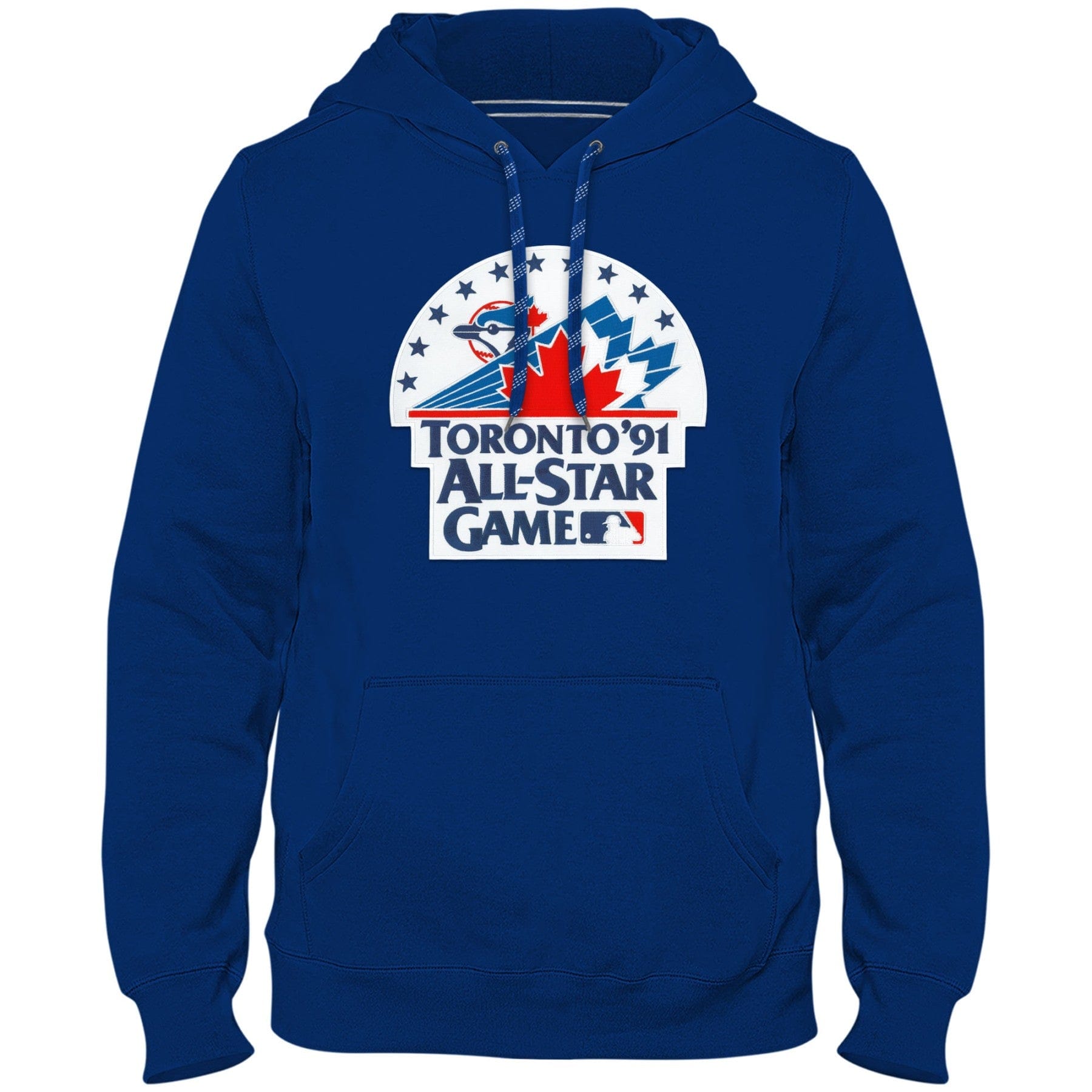 Toronto Blue Jays MLB Bulletin Men's Royal Blue 1991 All Star Game Express Twill Logo Hoodie