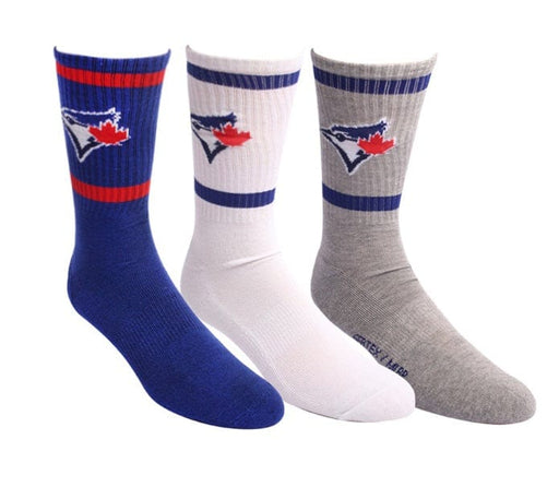Toronto Blue Jays MLB Gertex Men's 3 Pack Half Terry Socks