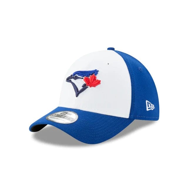 Toronto Blue Jays MLB New Era Men's White/Royal Blue 39Thirty Team Classic Alternate Stretch Fit Hat