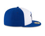 Toronto Blue Jays MLB New Era Men's White/Royal Blue 59Fifty Authentic Collection Fitted Hat