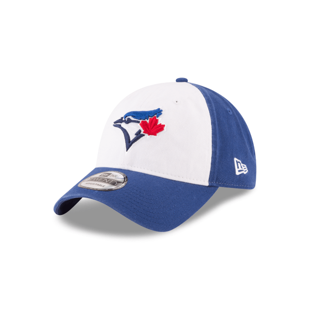 Toronto Blue Jays MLB New Era Men's White/Royal Blue 9Twenty Alternate Core Classic Adjustable Hat