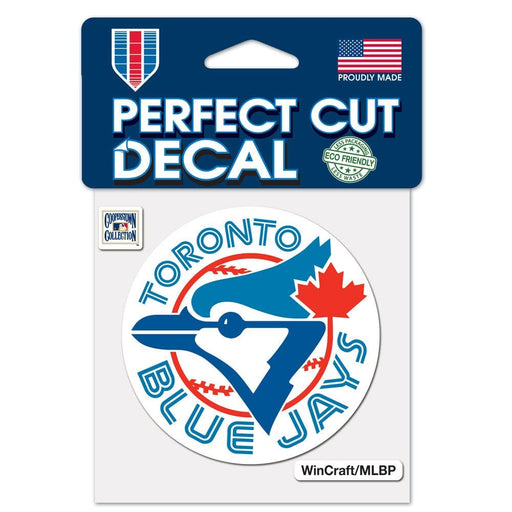 Toronto Blue Jays MLB Wincraft Cooperstown Perfect Cut Color Decal 4" x 4"