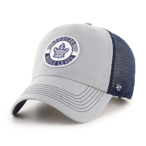 Toronto Maple Leafs NHL 47 Brand Men's Grey Porter Clean Up Adjustable Hat