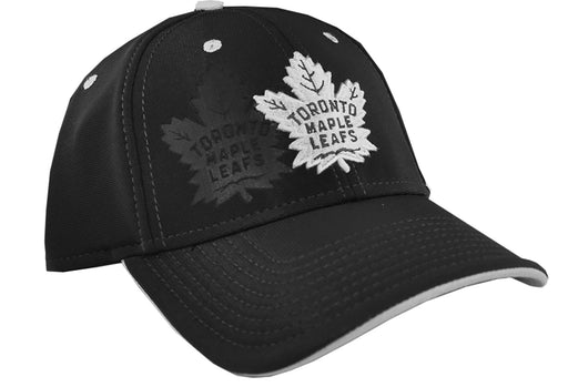 Toronto Maple Leafs NHL American Needle Men's Black Platinum DeBoss Adjustable Hat