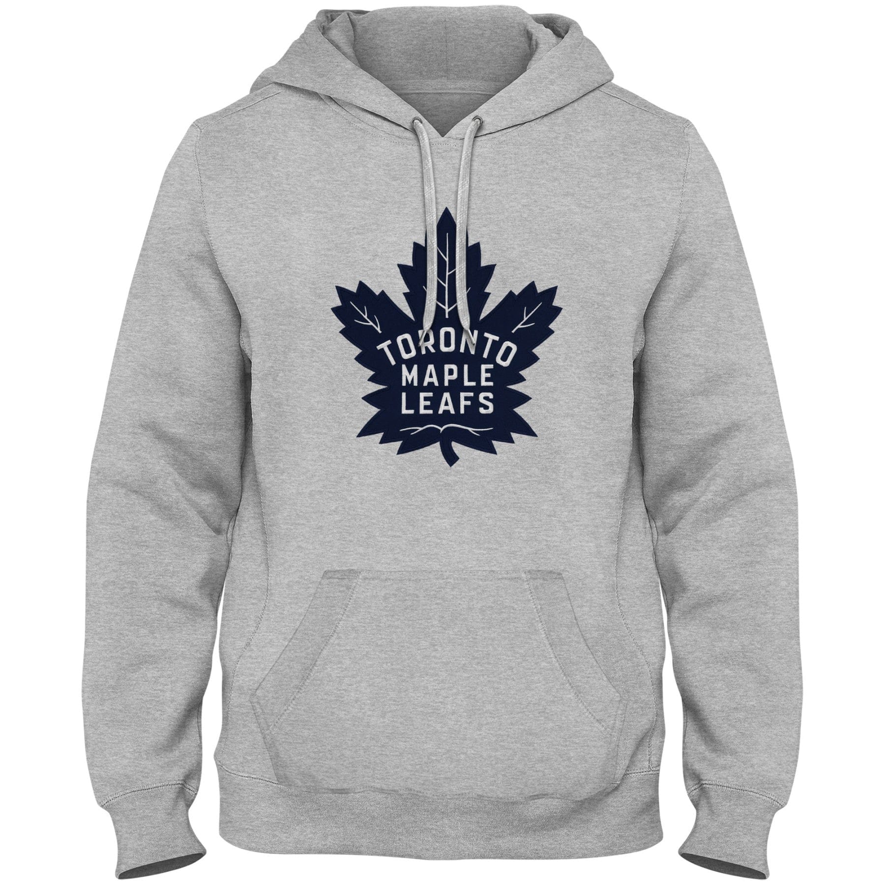 Toronto Maple Leafs NHL Bulletin Men's Athletic Grey Express Twill Blue Logo Hoodie