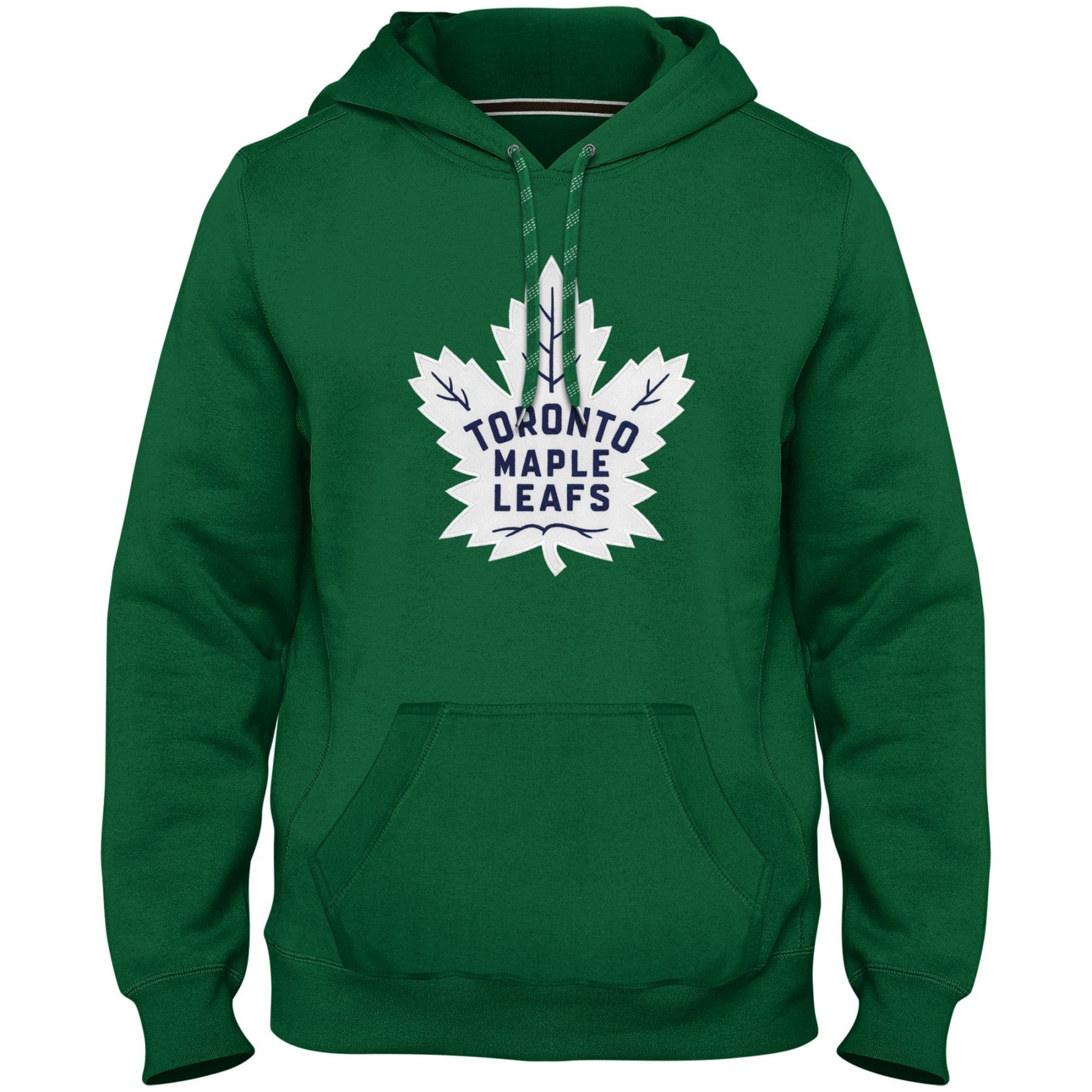 Toronto Maple Leafs NHL Bulletin Men's Green Express Twill Logo Hoodie