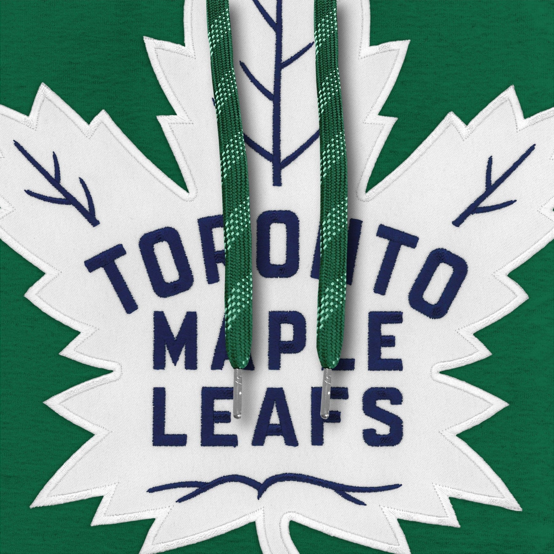 Toronto Maple Leafs NHL Bulletin Men's Green Express Twill Logo Hoodie