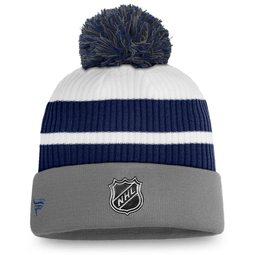Toronto Maple Leafs NHL Fanatics Branded Men's Grey Special Edition Cuff Pom Knit Hat