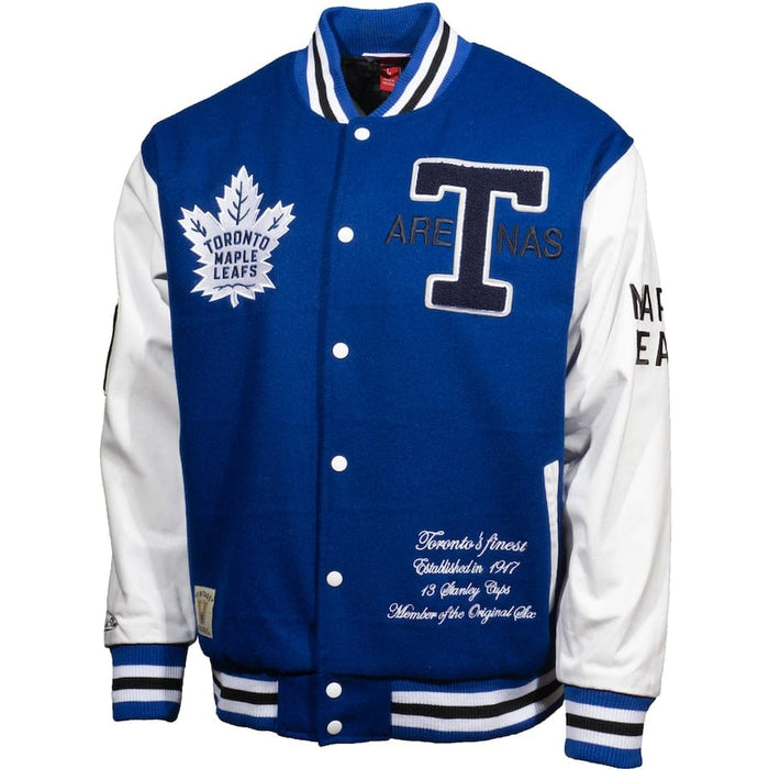 Men's Vintage CCM Toronto Maple Leafs NHL Home Blue White Jersey Sweater Sz  S