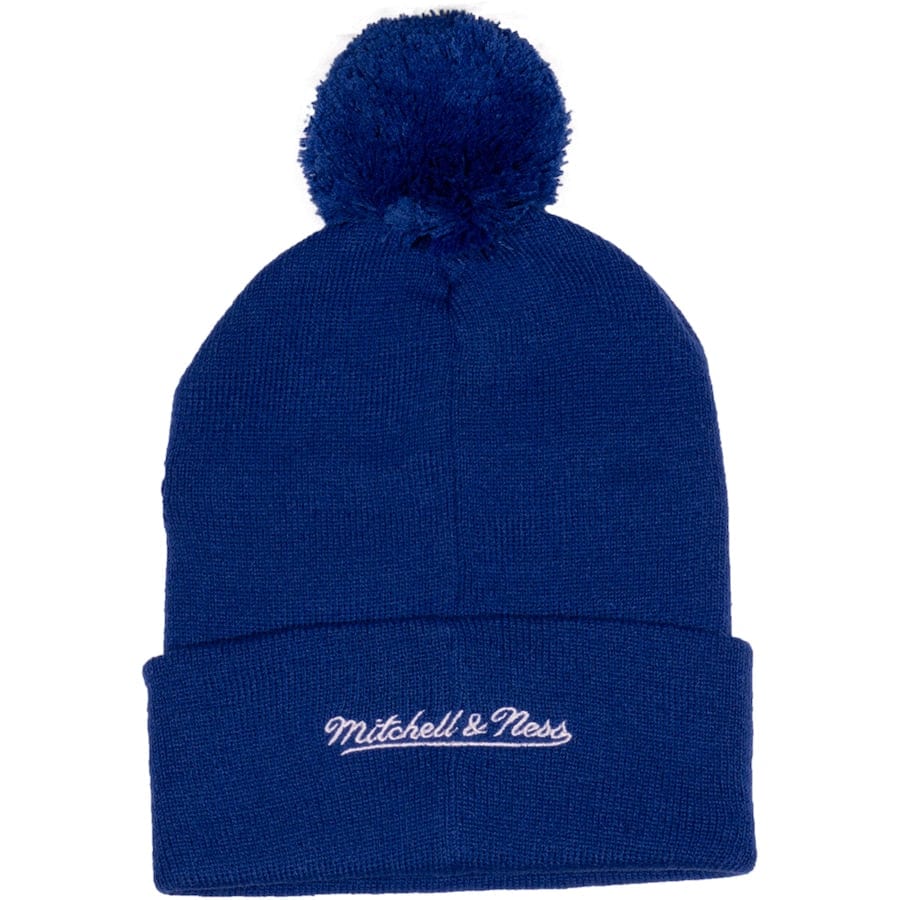 Toronto Maple Leafs NHL Mitchell & Ness Men's Royal Blue Graduation Cuff Pom Hat