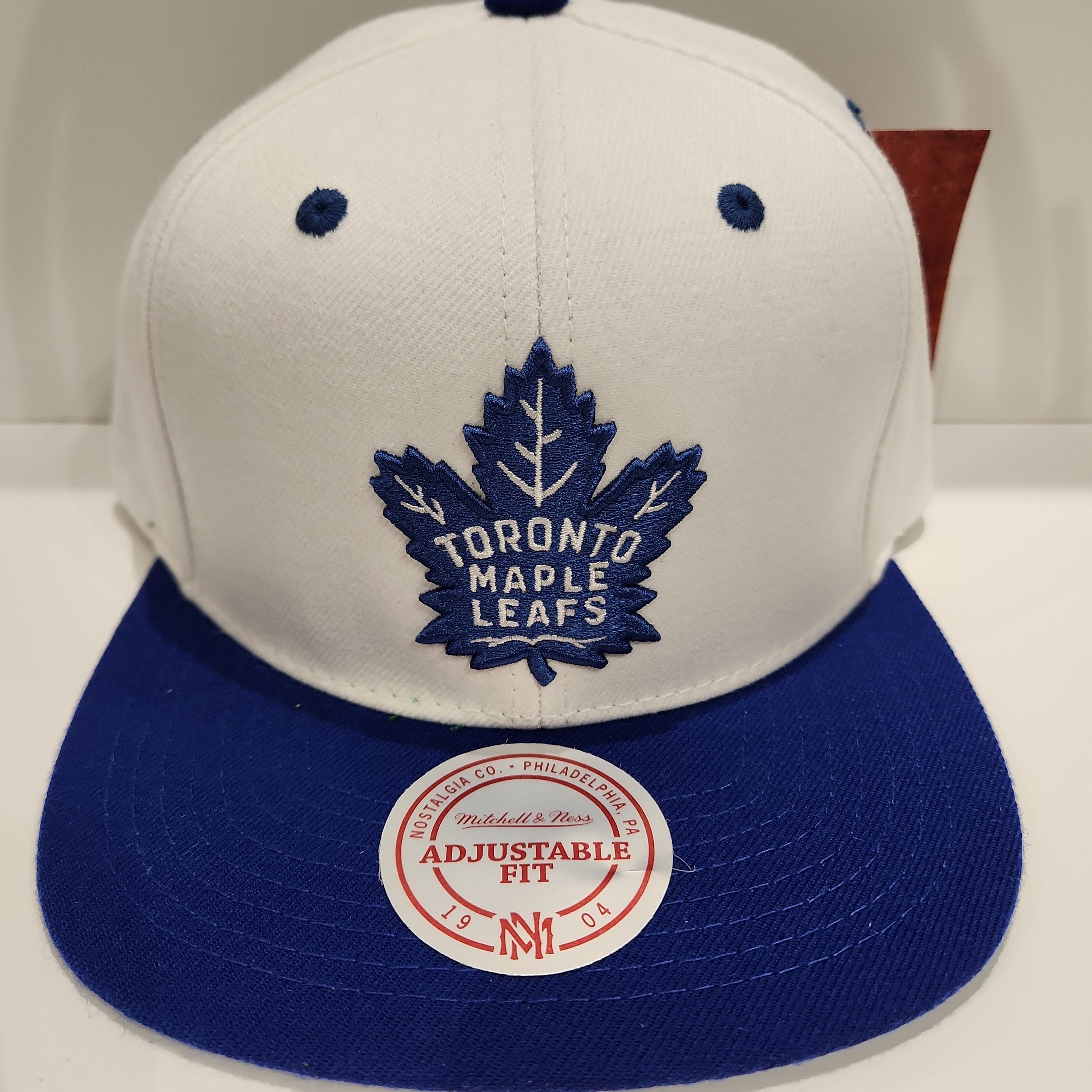 Toronto Maple Leafs NHL Mitchell & Ness Men's White Two Tone Snapback