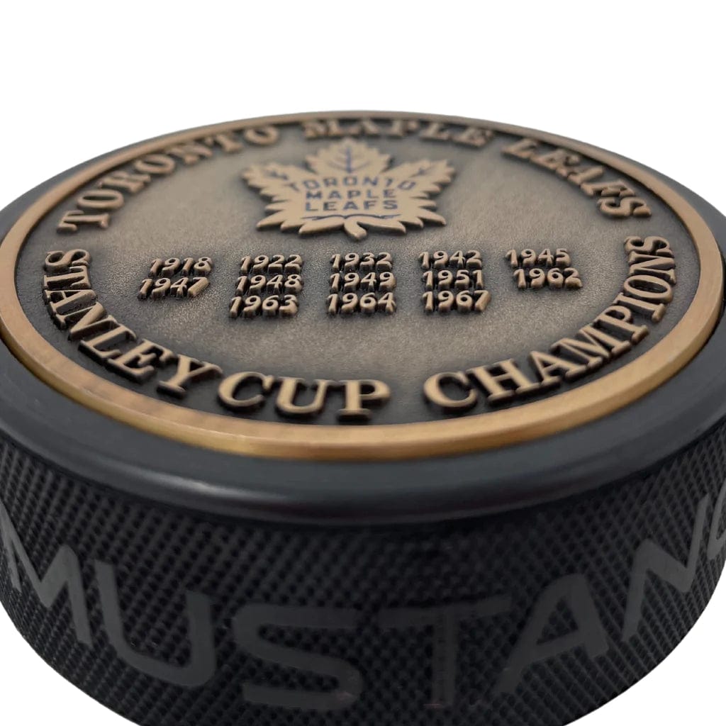 Toronto Maple Leafs NHL Stanley Cup Years Medallion Hockey Puck