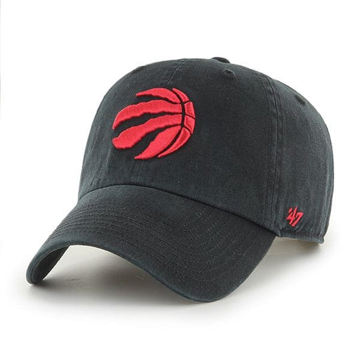 Toronto Raptors NBA 47 Brand Men's Black Clean Up Adjustable Hat