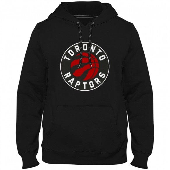 Toronto Raptors NBA Bulletin Men's Black Express Twill Logo Hoodie