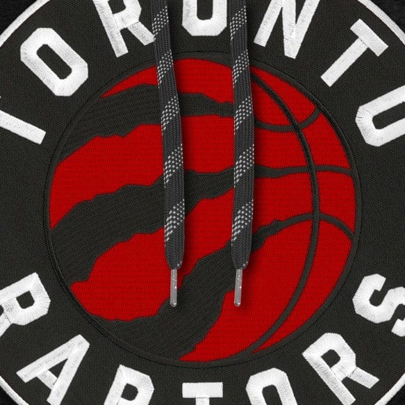 Toronto Raptors NBA Bulletin Men's Black Express Twill Logo Hoodie