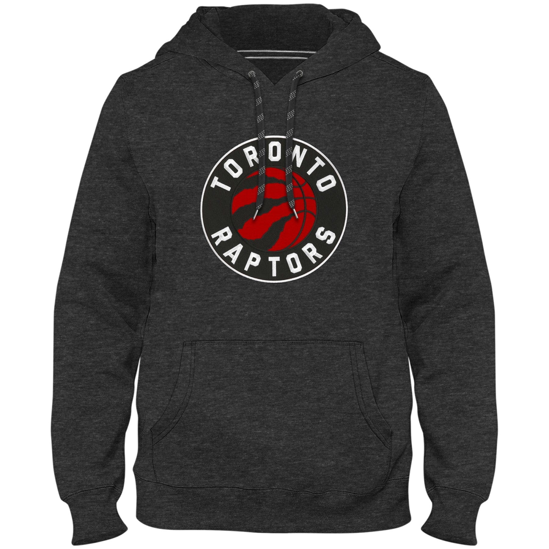 Toronto Raptors NBA Bulletin Men's Charcoal Express Twill Logo Hoodie