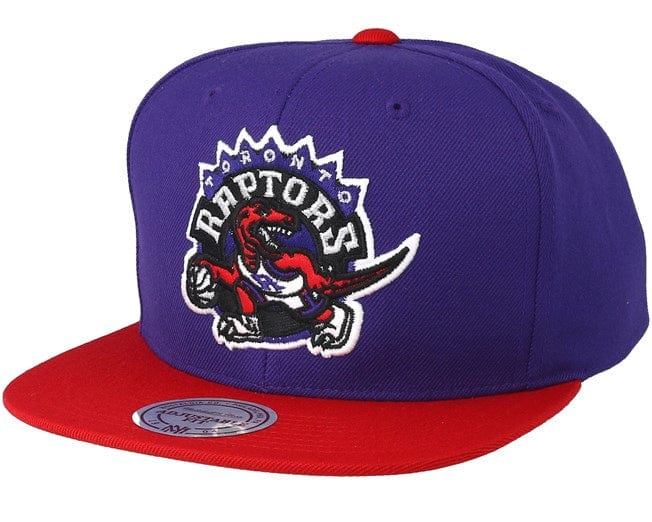 Toronto Raptors NBA Mitchell & Ness Men's Purple Wool Two Tone Snapback