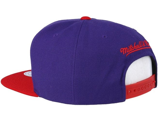 Toronto Raptors NBA Mitchell & Ness Men's Purple Wool Two Tone Snapback