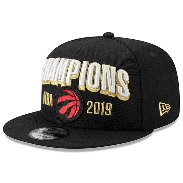 Toronto Raptors NBA New Era Men's Black 9Fifty 2019 NBA Finals Champions Locker Room Snapback