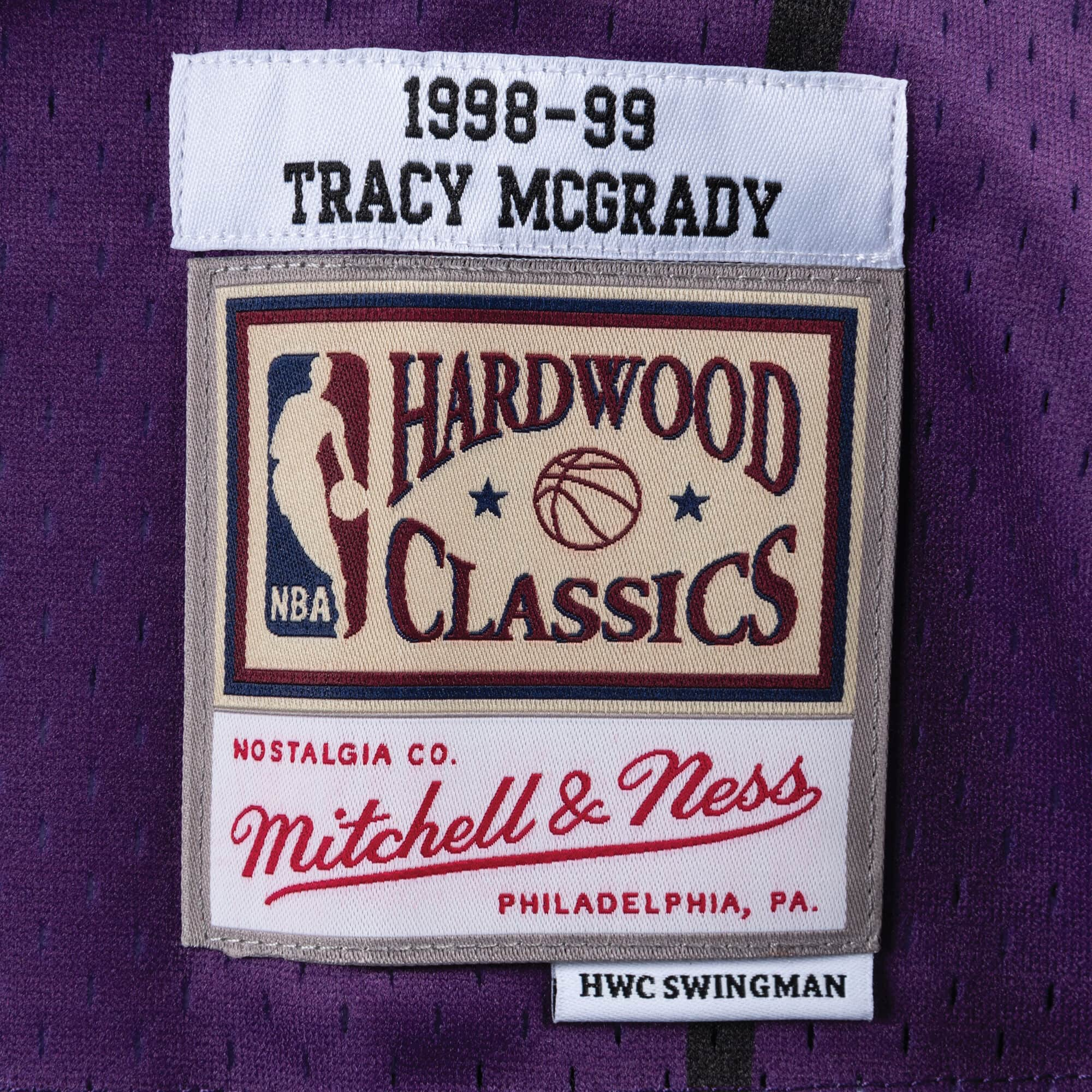 Tracy McGrady Toronto Raptors NBA Mitchell & Ness Men's Purple 1998-99 Hardwood Classics Swingman Jersey