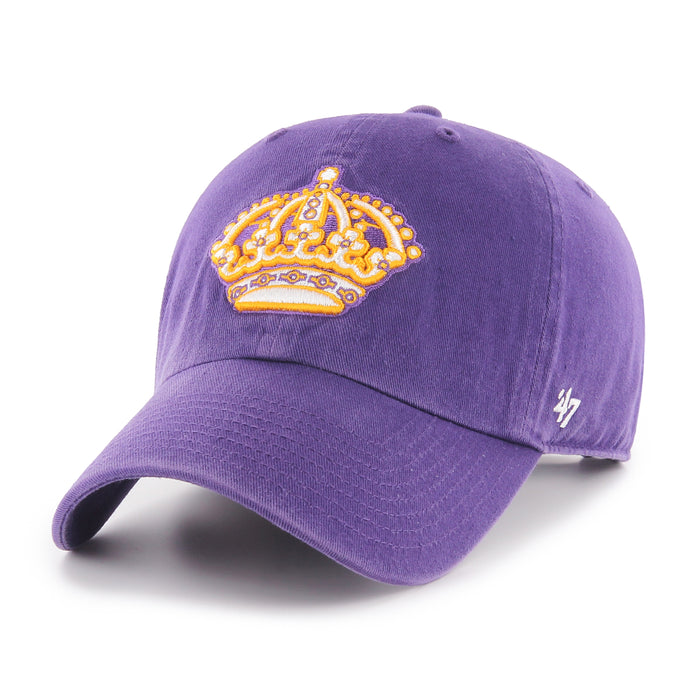 Los Angeles Kings NHL 47 Brand Men's Purple Vintage Clean Up Adjustable Hat