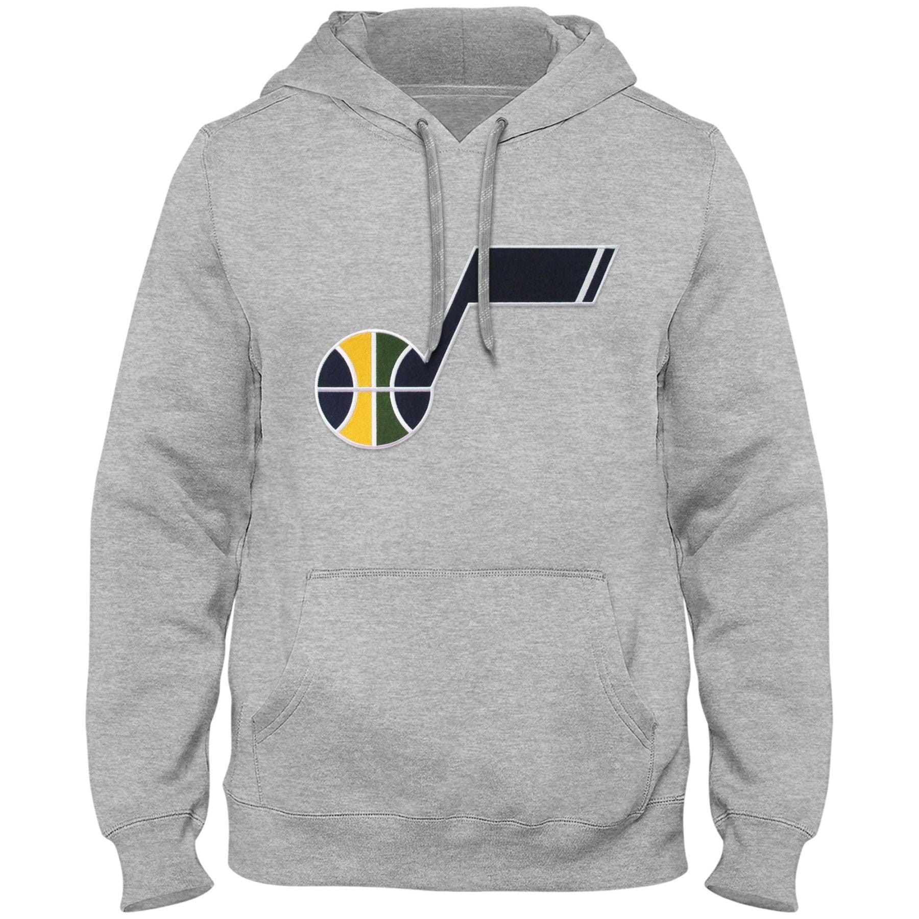 Utah Jazz NBA Bulletin Men's Athletic Grey Express Twill Logo Hoodie