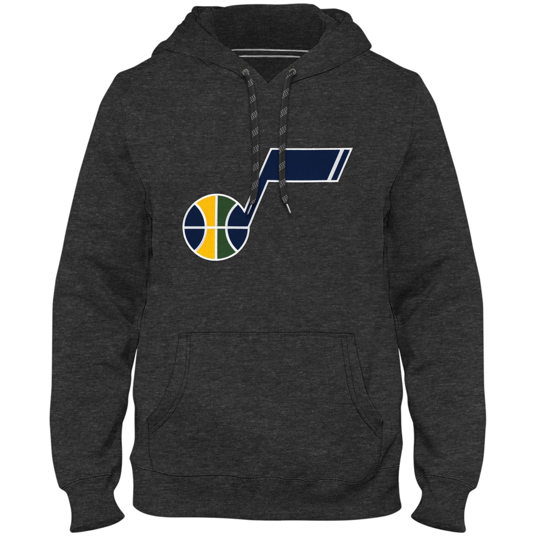 Utah Jazz NBA Bulletin Men's Charcoal Express Twill Logo Hoodie